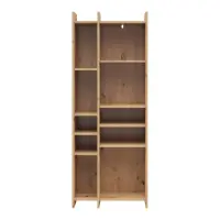 Estantería Benny 60 cm con 8 estantes roble artisan