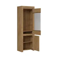 Vitrina Holten 68 cm con 2 puertas roble waterford