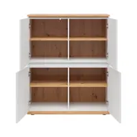 Armario Yamael 100 cm con 4 puertas blanco