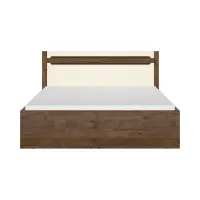 Cama Ruso 160x200 con contenedor y somier roble april