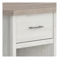 Escritorio Luca Juzi 141 cm con cajón y estantes alerce sibiu claro