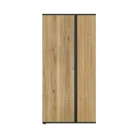 Armario de dos puertas Luen 95 cm roble tegola/roble mauvella