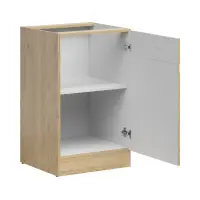 Mueble bajo de cocina Junona Line 50 cm derecha con puerta roble bernstein