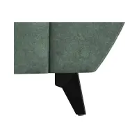 Sillón Doria de terciopelo verde