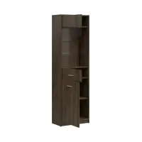 Vitrina Nepo Plus 60 cm con 2 puertas roble noble