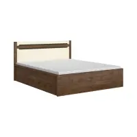 Cama Ruso 160x200 con contenedor y somier roble april