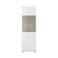 Vitrina Azteca Trio 60 cm con 2 puertas blanco brillo