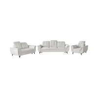Two-seater sofa Doria with storage velvet cream