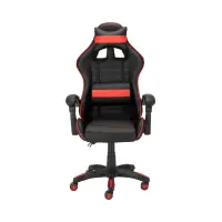 Silla gaming X-Play con cojines negro-roja