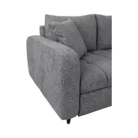 Sofá rinconera universal Twist New desplegable con arcón gris