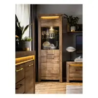 Vitrina Torin 71 cm con 2 puertas roble ribbeck marrón