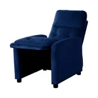 Sillón tradicional Monti con función relax azul