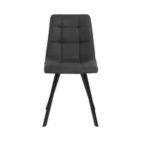 Silla tapizada Rubi gris