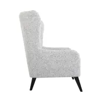 Sillón orejero Casey trenzado beige