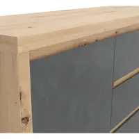 Cómoda Larios 143 cm con 2 puertas y 4 cajones roble artisan/matera