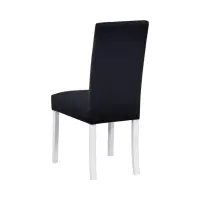 Silla tapizada Campel negra