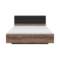 Cama Kassel B1 180x200 con somier y contenedor roble monastery