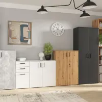 Armario de dos puertas MultiDo 80 cm atelier claro