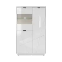 Vitrina Forn 94 cm con 3 puertas blanco brillo