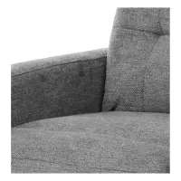 Sillón tradicional Monti con función relax gris claro