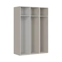 Armario de tres puertas Flex 150 cm con espejo cachemira