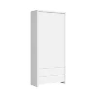 Estantería Kaspian 90 cm con 2 puertas y 2 cajones blanca