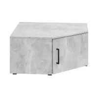 Estantería de esquina MultiDo 71,5x71,5 cm con puertas atelier claro