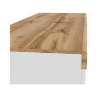 Письмовий стіл Holten 130 см з дверцятами та шухлядою дуб вотан/білий