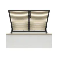 Cama Loksa B 180x200 con somier y arcón pino andersen blanco