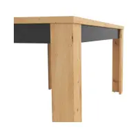 Mesa extensible Ostia 160/200x90 roble artisan/roble negro
