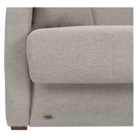 Sofá cama de dos plazas Poli con arcón beige