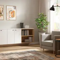 Armario System 64 con 2 puertas blanco