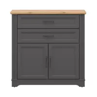 Cómoda Tolmin 100 cm con 2 puertas y cajones grafito/roble artisan