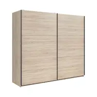 Armario de puertas correderas Tetrix 220 cm roble sonoma