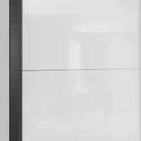 Armario de puertas correderas Tetrix 220 cm blanco brillo