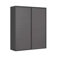 Armario de puertas correderas Flex 200 cm grafito