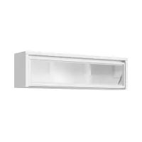Vitrina colgante Kaspian 144 cm con puertas blanca