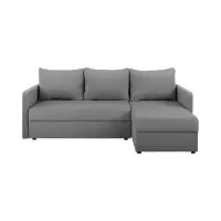 Sofá rinconera universal Imros convertible con arcón gris