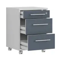 Cajonera Office Lux 40 cm gris claro/grafito