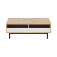 Mesa de centro Gap 110x60 roble artisan/blanco