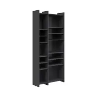 Estantería Lenny 80 cm con 12 estantes grafito