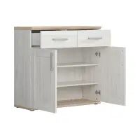 Cómoda Romance 96 cm con 2 puertas y 2 cajones alerce sibiu claro