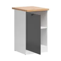Armario de cocina inferior Junona Line 50 cm izquierdo grafito con encimera