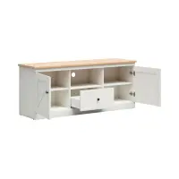 Тумба РТВ Frija 153 см з 2 дверцятами та шухлядою сосна андерсен біла