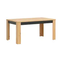 Mesa extensible Ostia 160/200x90 roble artisan/roble negro