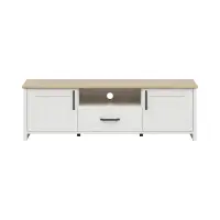 Тумба RTV Loksa 160 см с 2 дверцами и ящиком сосна андерсен белая