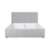 Cama tapizada Lones 160x200 gris