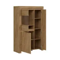 Vitrina Holten 98 cm con 3 puertas roble waterford