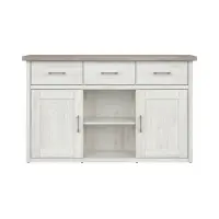 Cómoda Luca Juzi 148 cm con 2 puertas 3 cajones y estante alerce sibiu claro