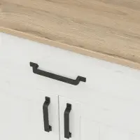 Cómoda Loksa 102 cm con 2 puertas y un cajón pino andersen blanco/roble grandson